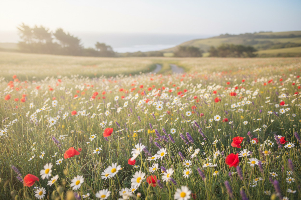 flowers in field